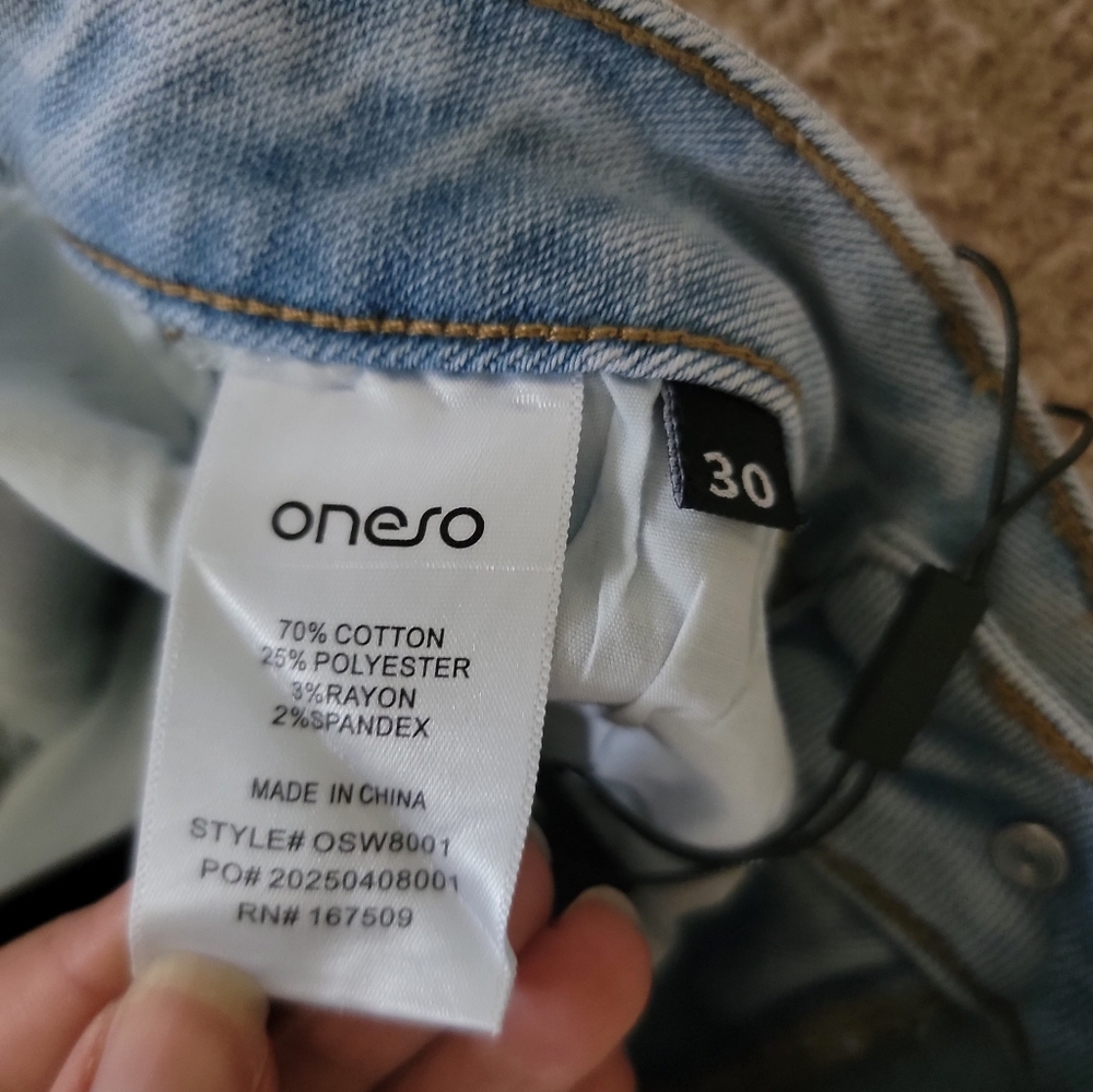 Oneso Wide Leg Jean | Light Blue | Size 30 - Picture 6 of 9